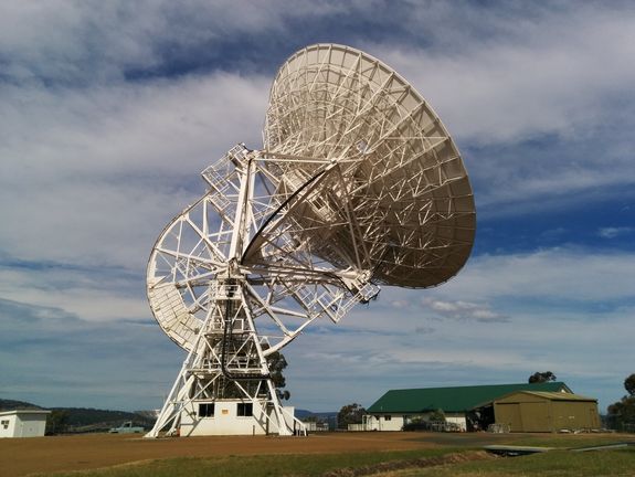 Radioteleskop in Hobart, Australien Radioteleskop in Hobart, Australien