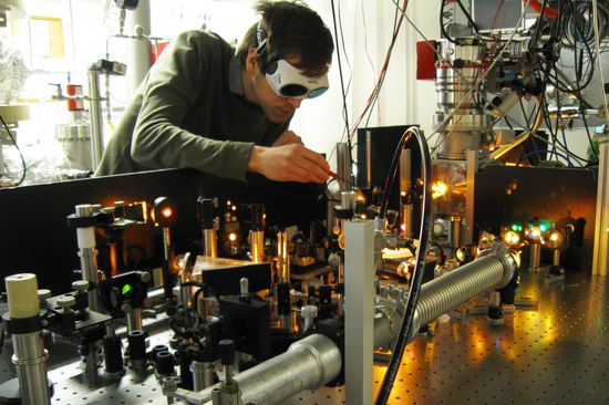 Václav Hanus in the lab
