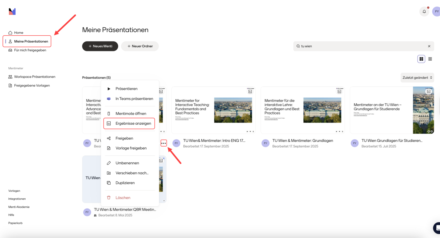 Abstimmungsergebnisse abrufen Variante 2