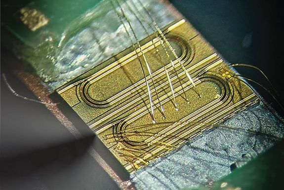 Mikrochip mit Laserstruktur