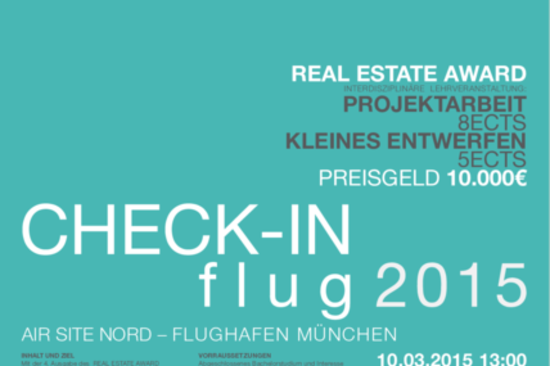 Plakat zur LV Check In Flug 2015