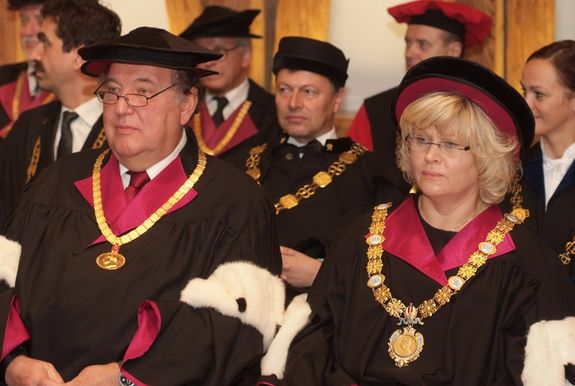 Altrektor Peter Skalicky, Rektorin Sabine Seidler