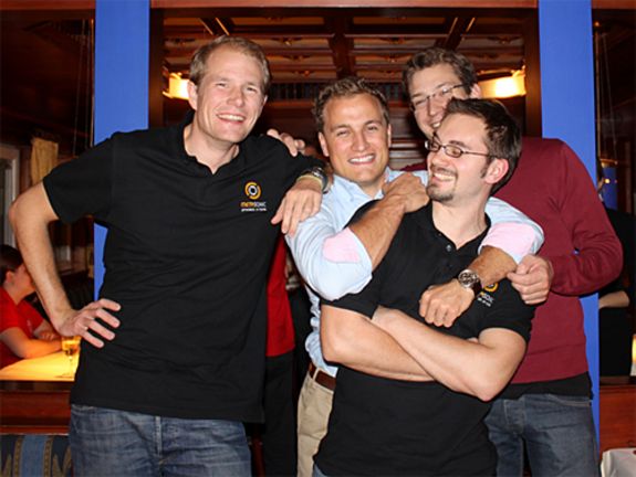 Das Gewinner Team (v.l.n.r.: Max Walchshofer, Harald Müller, Wolfgang Hanser und Christoph Fleischmann)