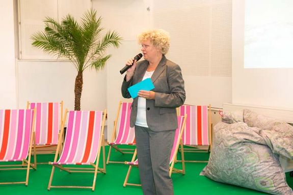 Rektorin Sabine Seidler eröffnete den 1. TU Austria Innovations-Marathon.