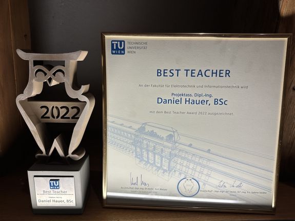 Best Teacher Award 2022 für Dipl.-Ing. Daniel Hauer