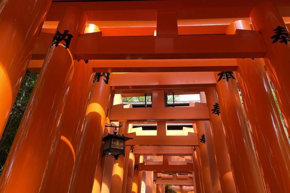 Kyoto - Fushimi Inari Schrein - rote Torii