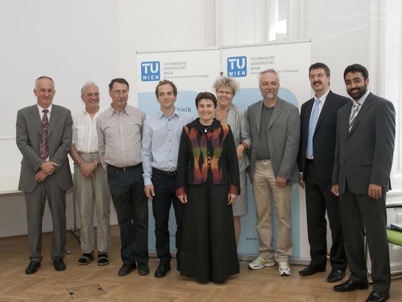 v.l.n.r.: Prof. Johann Kollegger, DI Herbert Pardatscher, Prof. Karl Stich, Dr. Christian Gosch, Dr. Heidrun Halbwirth, Vizerektorin für Forschung/designierte Rektorin Prof. Sabine Seidler, Prof. Thilo Fischer, Prof. Michael Harasek, Saeed Gul, MSc v.l.n.r.: Prof. Johann Kollegger, DI Herbert Pardatscher, Prof. Karl Stich, Dr. Christian Gosch, Dr. Heidrun Halbwirth, Vizerektorin für Forschung/designierte Rektorin Prof. Sabine Seidler, Prof. Thilo Fischer, Prof. Michael Harasek, Saeed Gul, MSc