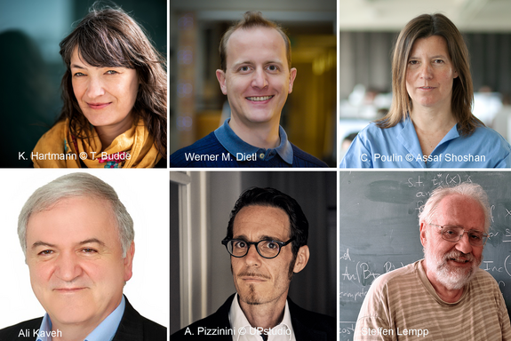 Collage mit sechs Personen, Brustbilder, jeweils quadratisch in Farbe.