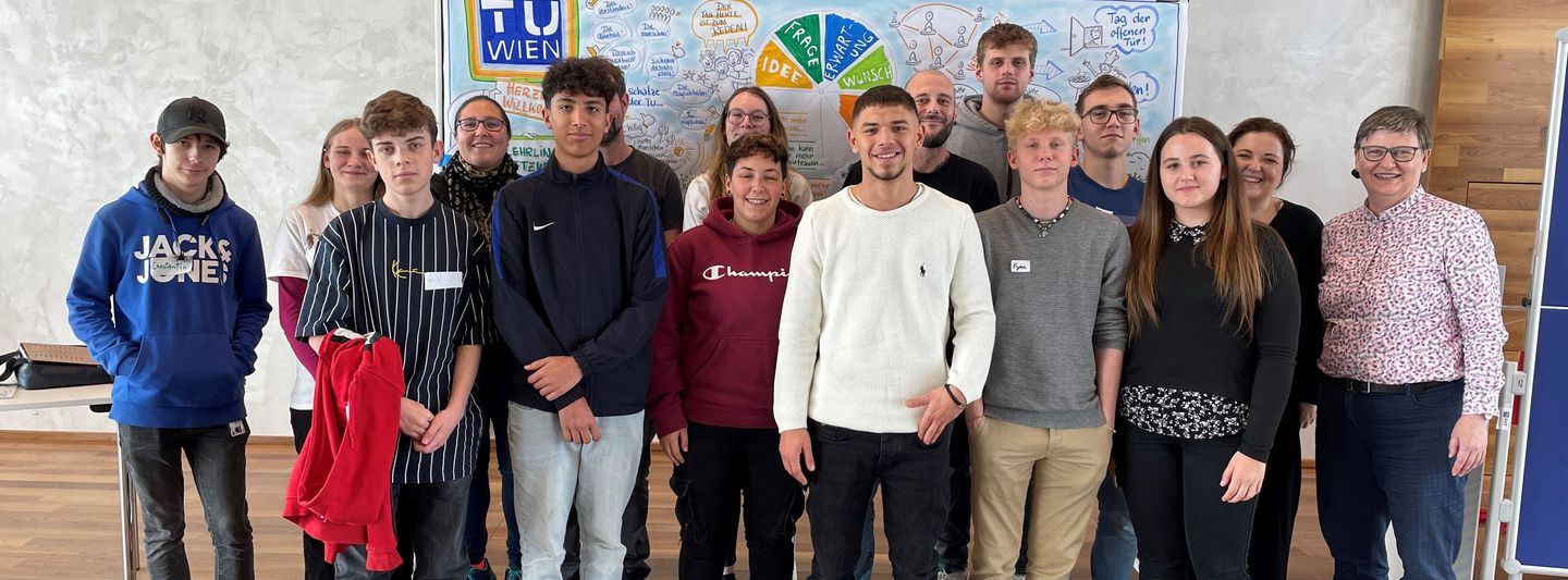 Gruppenfoto von dem Lehrlingsnetzwerktreffen
