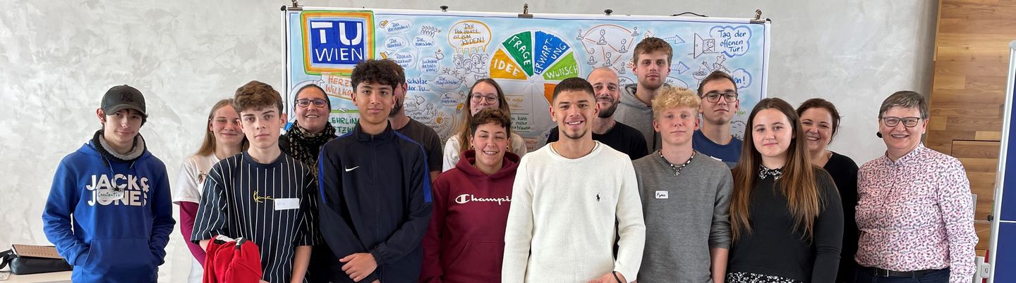 Gruppenfoto von dem Lehrlingsnetzwerktreffen
