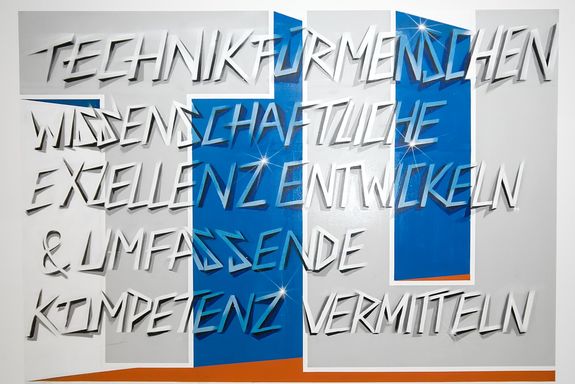 Graffiti Technik für Menschen Ein Graffiti "Technik für Menschen. Wiessenschaftliche Exzellenz entwiskeln & umfassende Kompetenz vermitteln."