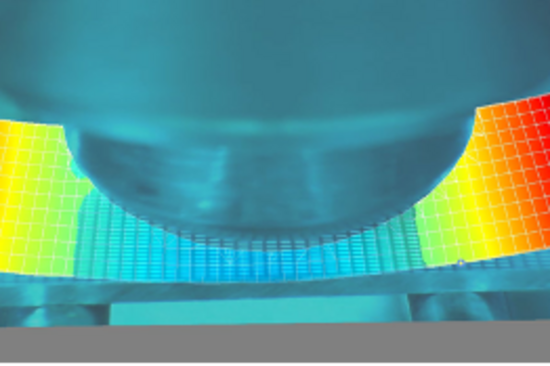 Cyclic bending mode of the sample as meas-ured with a scanning laser vibrometer  © TU Wien