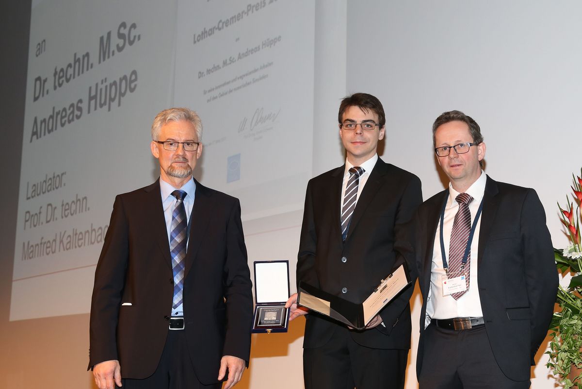 LotharCremerPreis für TUForscher TU Wien