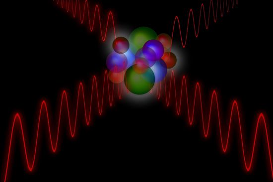 Colorful waves and particles