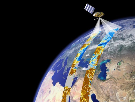 Satelliten wie Envisat oder Metop (Bild) liefern Daten für das TU-Projekt