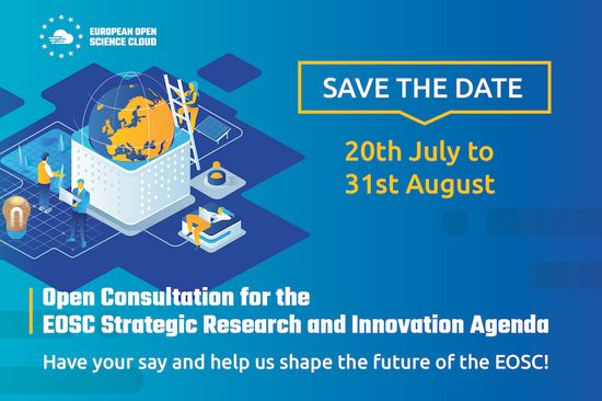 Graphic with EOS logo and details about public consultation