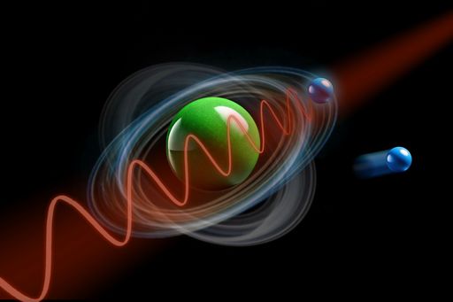 Graphik mit Atom und Elektronen
