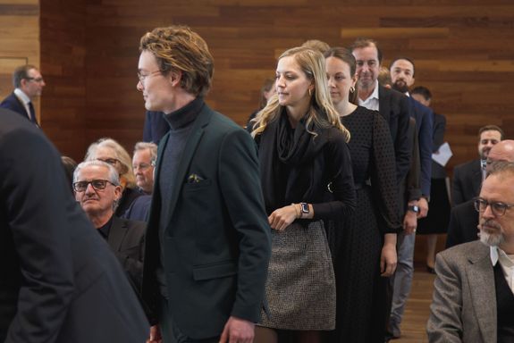 Graduates during the ceremonal entry II