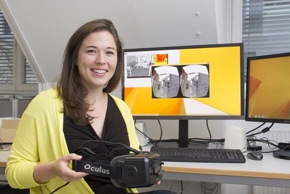 Porträtfoto mit VR-Brille