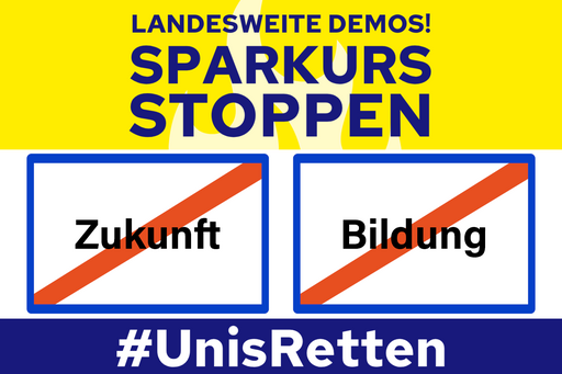 Aufruf zu Großdemo am 27. Mai gegen Sparkurs bei Universitäten