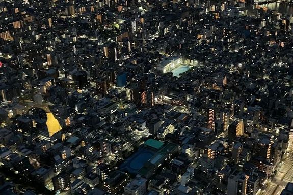 Ausblick Tokyo Skytree bei Nacht
