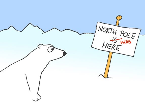 Die Position des Nord- und Südpols ändert sich kontinuierlich.