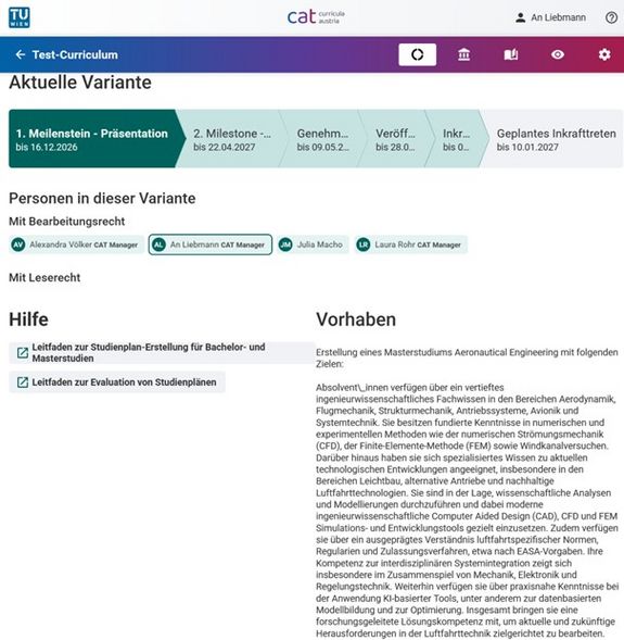 Ansicht CAT-TOOL