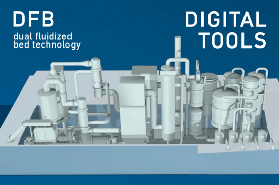 Green Fuels – Plant 3D representation of a plant for the production of green fuels.