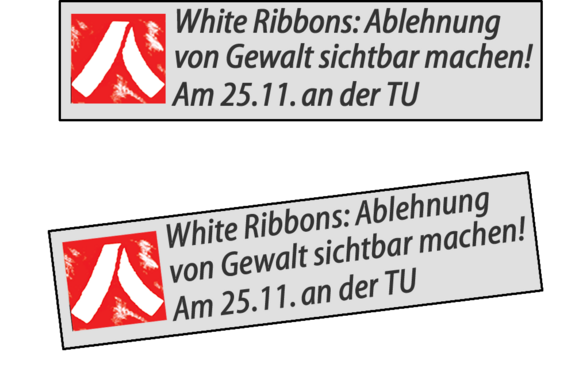 Button White Ribbons