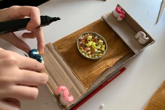 kleines Haus aus Karton