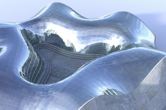 Beispiel für eine Glasfassade