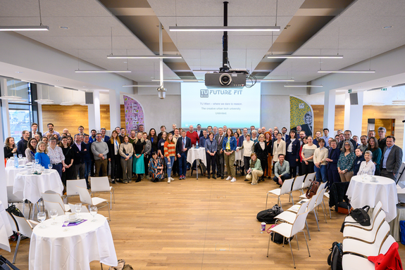 View into an audience