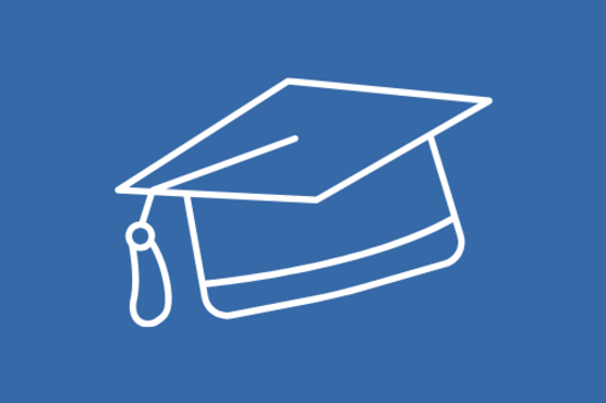 Icon representing students.