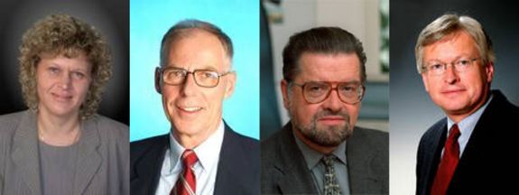 (v.l.n.r.:) Sabine Seidler, Adalbert Prechtl, Gerhard Schimak, Paul Jankowitsch