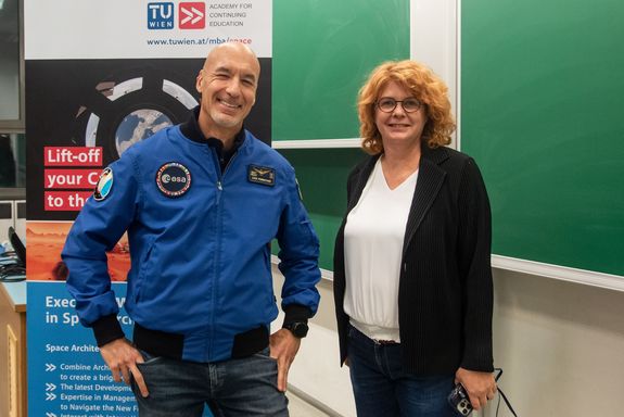 Luca Parmitano und Sandra Häuplik-Meusburger