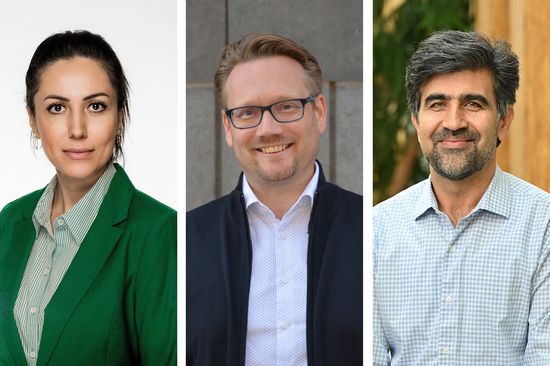 Group picture of Shaghayegh Naghdi, Dominik Eder und Hossein Kazemian 