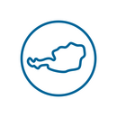 unser Icon für "national": der Umriss von Österreich in einem Kreis