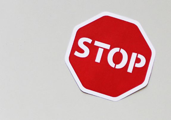 Stoppschild als Symbolbild