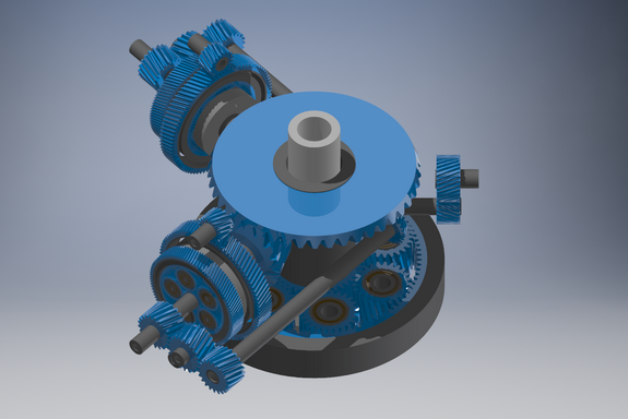 Design of a drivetrain - blue