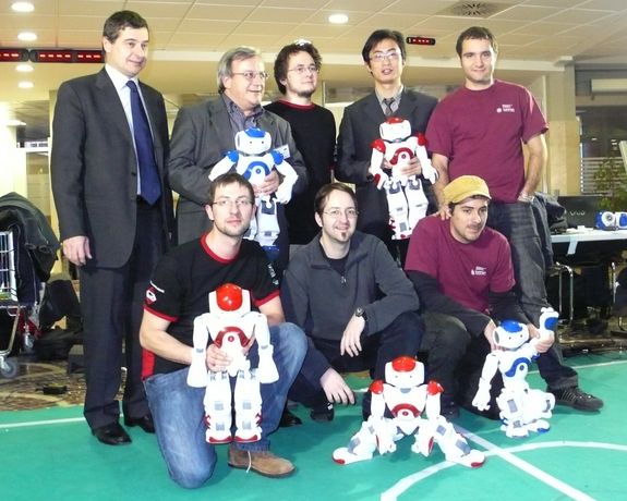 Das TU-Gewinnerteam in Italien.