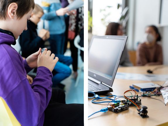 Fans von Robotern waren beim Workshop der Fakultät für Elektrotechnik und Informationstechnik richtig.