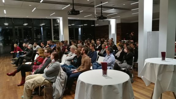 View of the audience.