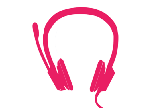Graphic of a headset