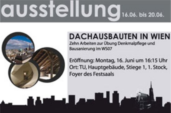 Ausstellungseinladung Dachausbauten