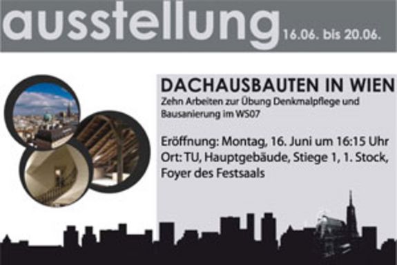 Ausstellungseinladung Dachausbauten Ausstellungseinladung Dachausbauten