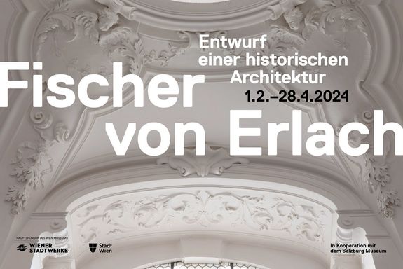  Plakat zur Ausstellung Fischer von Erlach. Entwurf einer historischen Architektur