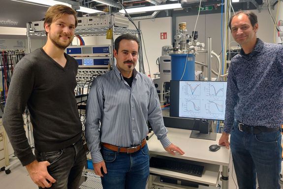 Das Forschungsteam: Lukas Wind, Masiar Sistani und Walter Weber