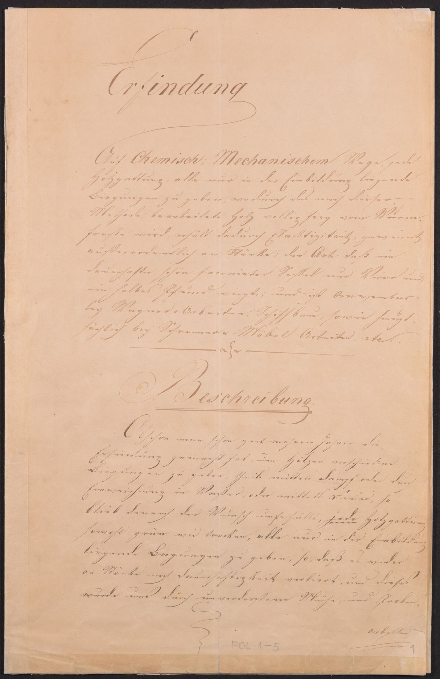 Beschreibung, Seite 1