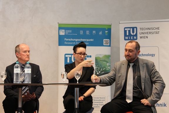 Großaufnahme von Anton Friedl, Miriam Unterlass und Marko Mihovilovic
