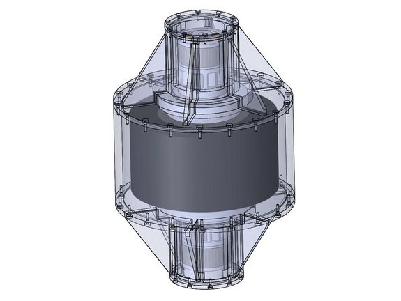 Das Schwungrad-Team der TU: Prof. Johann Wassermann, Dr. Alexander Schulz, Thomas Hinterdorfer, Dipl. Ing. Harald Sima (v.l.n.r)